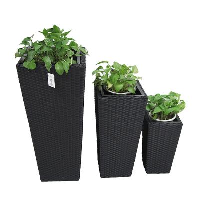 China Europe Eco Friendly Wholesale Square Plastic Flower Pots Large For Tree for sale