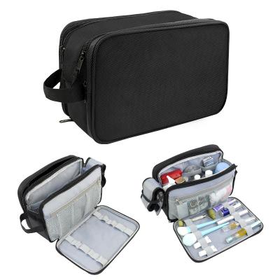 China Custom Waterproof Men Women Hanging Toiletry Bag Organizer Wash 1680D Factory Toiletry Bag For Travel Business Trip for sale