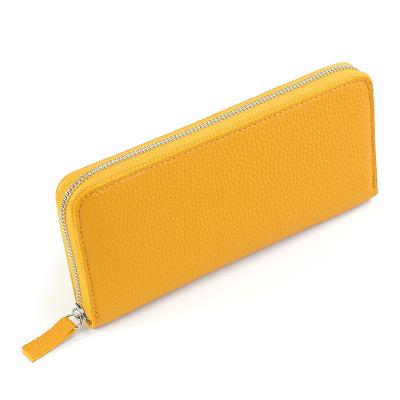 China Fashionable Designer Waterproof Card Wallet Ladies Wallet With Metal Zipper for sale