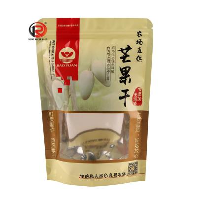 China Zipper Food Packaging Zipper Lock Wrapping Plastic Pouch Stand Up Clear Pouch Food For Zipper Zipper Lock for sale