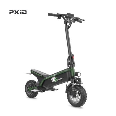 China PXID unisex 10 inch scooter F1 folding electric scooter portable E-scooter double suspension for adults for sale