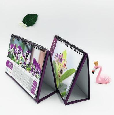 China Luxury Table Calendar A4 Size Desk Calendar With Custom Printing For Gift Use for sale