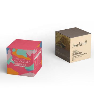 China Recycled Materials Card Kraft Paper Card Box With Your Design Printing for sale