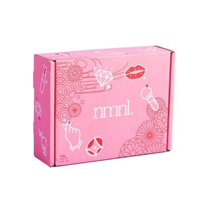 China Recycled Materials Corrugated Mailer Box Pink Mailer Box for sale