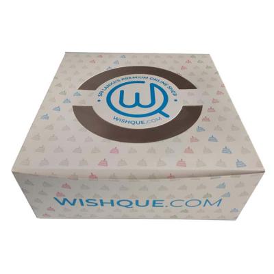 China Custom Printed PVC Disposable Mini Window Cake Box for sale