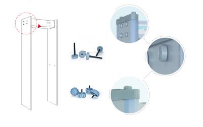 China WIFI CCTV Camera Touch Screen Walk Through Metal Detector Door Frame For Defender / Public / Archway for sale