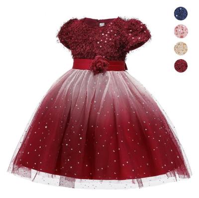 China 2020 Breathable New Design Princess Sequins Children Clothes Girl Dresses Party for sale