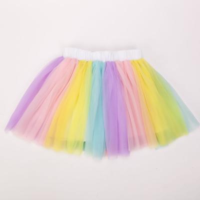 China Latest Anti-wrinkle Fashion Rainbow Babies Mini TuTu Skirt for sale