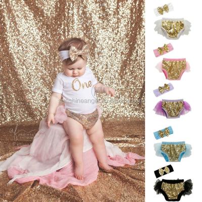 China New Breathable Babies PP Shorts 0-2 Y Cotton Factory Lace Diaper Cover Baby Bloomers for sale