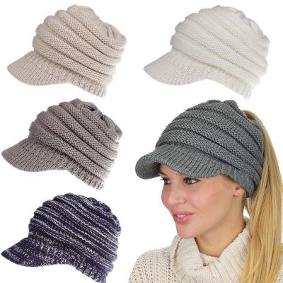 China breathable & New Fashion Waterproof Ski Cap Cool Beanie Winter Knitted Hat For Women for sale