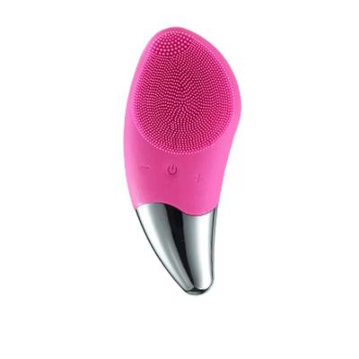 China 2020 Newest Home Use Rechargeable Waterproof Silicone Brush Rechargeable Waterproof Silicone Electric Sonic Electric Facial Cleansing Brush for sale