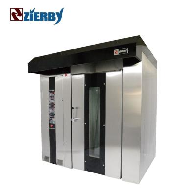 China Electric Narrow Type Commercial Bakery Machine OEM Snacks Factory Outlet Hook Lifting 30 Tray Rack Rotary Oven Food Store Vegetable Restaurant for sale