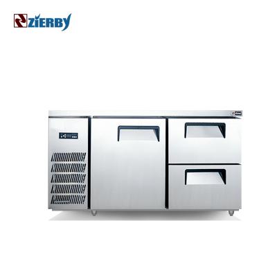 China Commercial Type Refrigerator Freezer Workbench Bar Seafood Quick Freezing 1.2m Drawer Air Cooled Drawer Type for sale