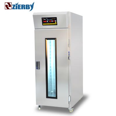 China Hotels Flour Fermentation Equipment Bakery Machine 36 Tray Refrigerate Dough Bread Fermentation Proofer for sale