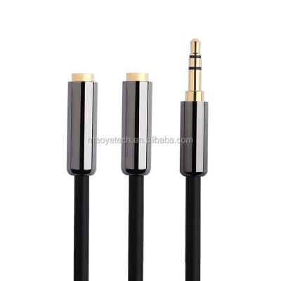 China COMPUTER 3.5mm Y Splitter Audio Stereo Cable 3.5mm Male to Left 2 3.5mm Female for Earphone, Headstet Splitter Adapter, Phone for sale