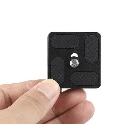 China Camera Accessories Wholesale 40mm Aluminum Alloy PU40 Camera Quick Release Plate QR For Canon Tripod Ball Head DSLR for sale