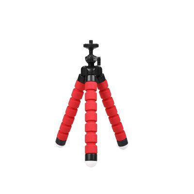 China PORTABLE Red Mini Flexible Sponge Octopus Phone Tripod for Cell Phone Mobile Phone for sale