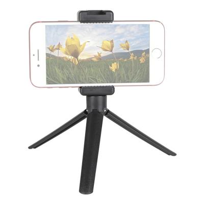 China Wholesale PORTABLE High Quality And Low Price Mini Tripod Selfie Stick Phone Action Camera Smart Phone Holder for sale