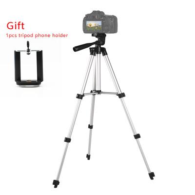 China PORTABLE Lightweight Aluminum Camera Smartphone Tripod For Canon Nikon Sony DSLR DV Recorder LCD Monitor Xiaomi iPhone 12 Mobile Phones for sale