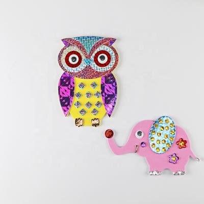 China Sales Promotion Resin Elephant And Owl Kids DIY Animal Toy Fridge Magnet for sale