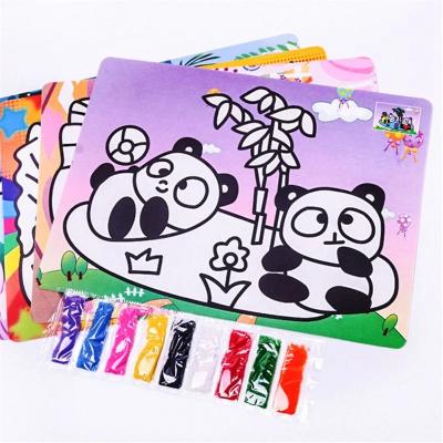 China Cartoon Toy Genuine Creative Children Drawing Toys Handmade Sand Painting DIY Sand Painting Pictures for sale