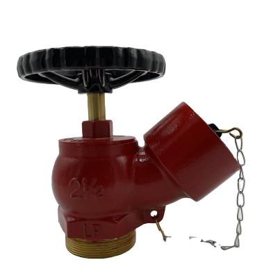 China Brass NBR PN16 Fire Hydrant Valve With Male Thread Handle for sale