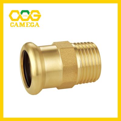 China CC499K CC499K Press Fittings Male Adapter M Profile 12mm-54mm Male Thread Bronze Press Adapter for sale