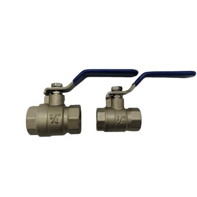 China General OEM PN25 3/8 inch - 4 inch caliber forged brass ball valve with BSP or NPT thread for sale