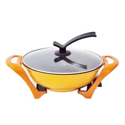 China Hotel Stick Non Coating Electric Frying Pan Electric Wok Electric Pan for sale