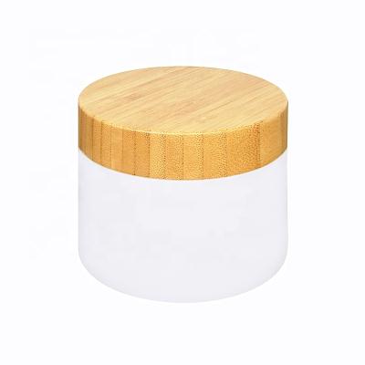 China 2020 Cosmetics New Type Sustainable Cosmetic Packaging 200g Bamboo Bamboo Jar For Cosmetic for sale