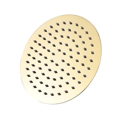 China 8 Inch Modern Gold Rainfall Shower Bathroom Shower 201 Stainless Steel Shower for sale