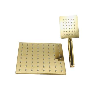 China Exterior Modern Mirror SS201bathroom Shower Set With Square Shower Head Bathroom Head Shower for sale