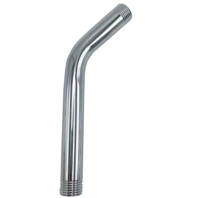 China Modern 200mm Chrome Stainless Steel Dish Shower Arm Hose Pipe Shower Arm for sale