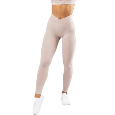 China Women's Breathable Custom Fitness Large Size Quick Dry Logo High Waist Pants Women's Yoga Leggings for sale