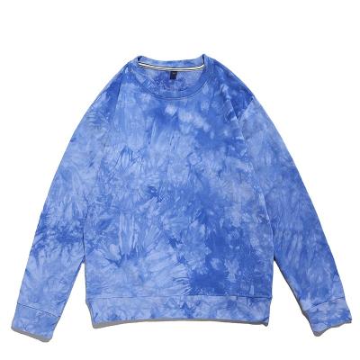 China OEM Tie Dye Long Sleeve Sustainable Cotton Blend Colored Mens T Shirt for sale