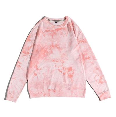 China Wholesale Hip Hop Unisex Cotton Tie Dye Women Pink T Shirts With Logo Custom Oversize for sale