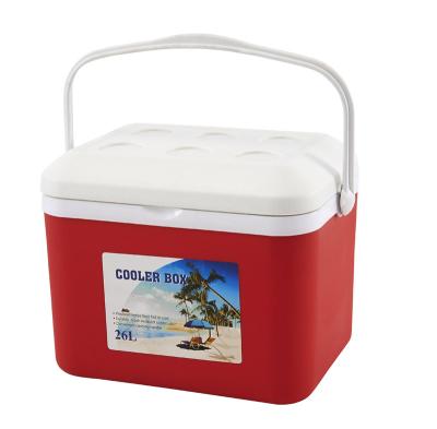 China 26L Camping Gint Water Ice Travel Carry Box Food Drink Storage Insulated Outdoor Cooling Cooler Box for sale