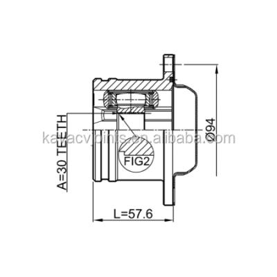 China Steel CV JOINT VW-TT CV JOINT 30X94 for sale