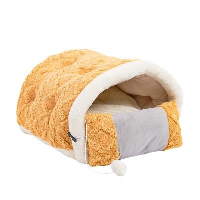 China Cute Multifunctional Partially Enclosed Soft Cloth Pet Nest Indoor Pet Nest Kennel Soft Nest Indoor for sale