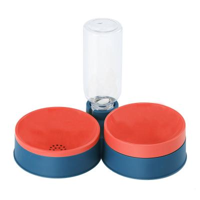 China Wholesale Premium Automatic Pet Water And Food Bowl Set With Detachable Automatic Water Dispenser Bottle for sale