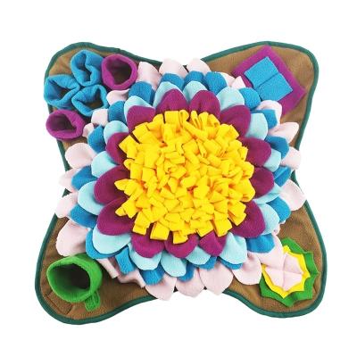 China Working Viable Toy Pet Slowing Feeding Intelligence Mat Pet Leak Food Anti Dropshipping Cat Dog Training Blanket Nose Clogging Mat Dogs Snu for sale