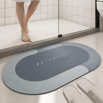 China Super Absorbent Drying Bathroom Mat Floor Carpet Easy Viable To Clean Oil Proof Kitchen Mat Anti Slip Bathmat Bathroom Home Floor Mat for sale