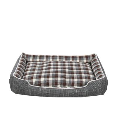 China Breathable China Suppliers for Fashionable Large Large Dog Bed Comfortable Geometric Print Rectangle Pooch Bed Dog Bed for sale