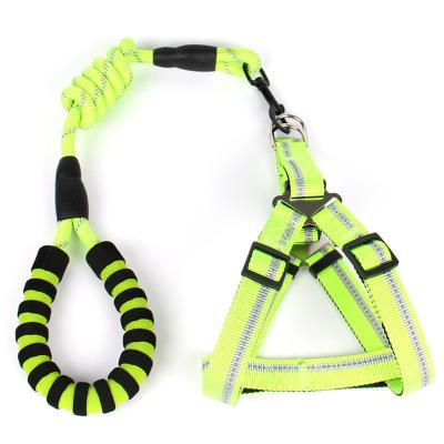 China DETACHED Lead Set Dog Harness Leash Lead Set For Small Puppy Dogs Round Chest Rope Medium Pull Back Supplies for sale