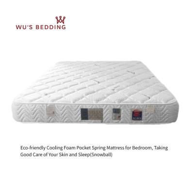 China Eco - Friendly Cooling Foam Mattress , Soft Pocket Spring Bed for sale