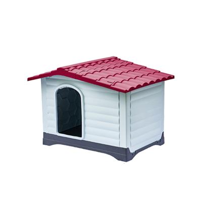 China Outdoor Plastic Double Door Breathable Cat Dog House for sale