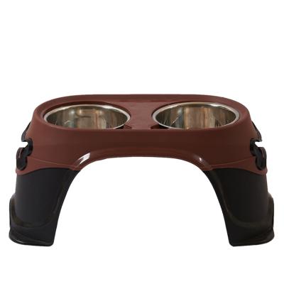 China OEM Factory Non-automatic Pet Bowl Multicolor High Feeding Elevated Dog Bowls for sale