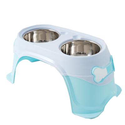 China OEM Factory Non-automatic Pet Bowl Multicolor High Feeding Elevated Dog Bowls for sale