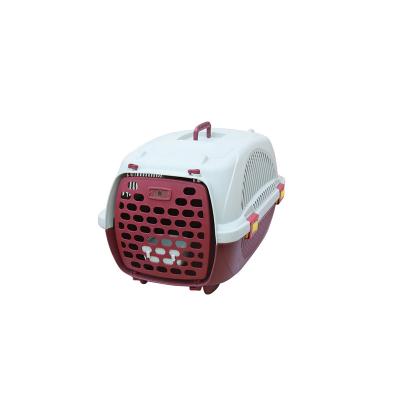 China Breathable Pet Flight Case Plastic Box Kennel Air Trajectory Carrier for sale