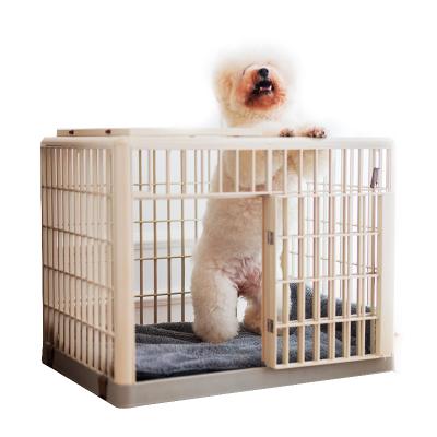 China Breathable Hot Selling Plastic Pet Kennel Cages With Wheels For Dogs And Cats for sale